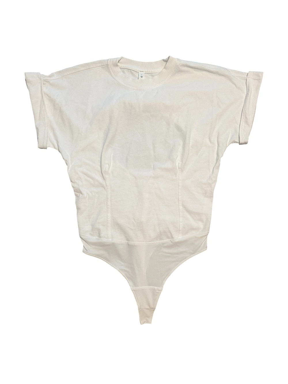 lululemonš Heavyweight Cotton T-Shirt Bodysuit - White Size Medium Like New - Picture 7 of 10